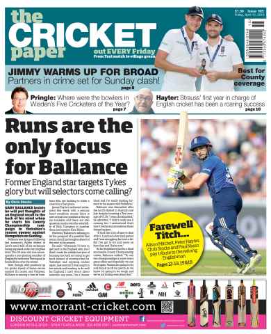 The Cricket Paper issue 15th April 2016
