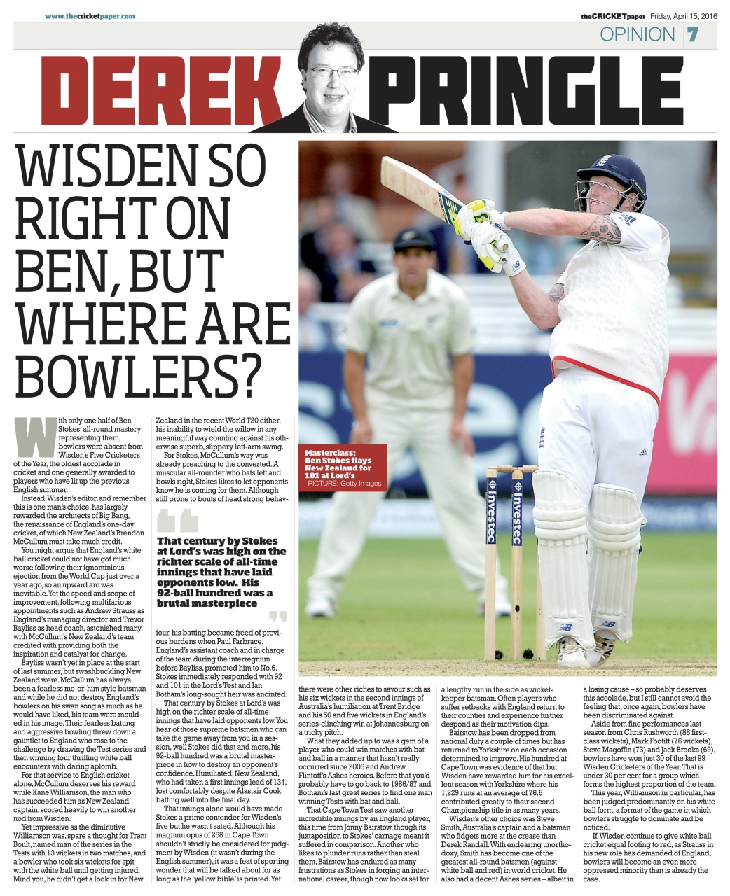 The Cricket Paper Preview Pages