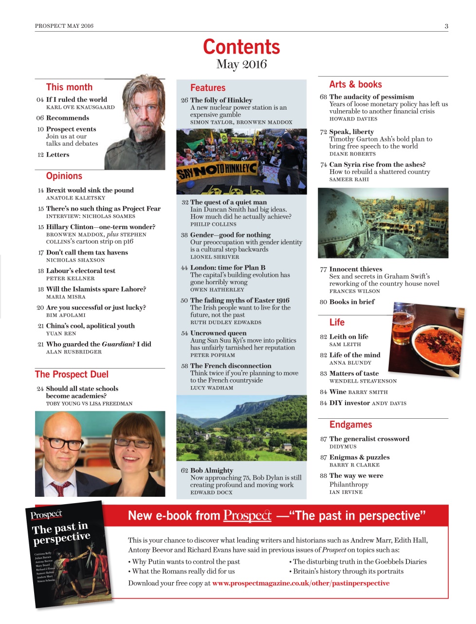 Prospect Magazine Preview Pages