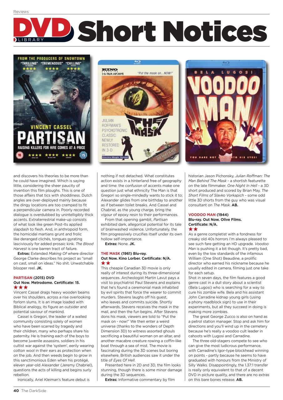 The Darkside Preview Pages