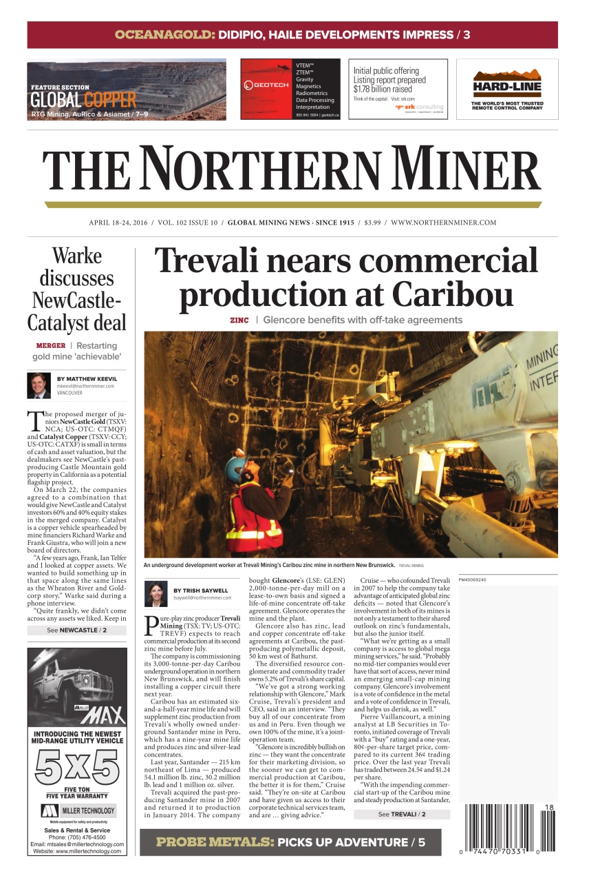 The Northern Miner Preview Pages