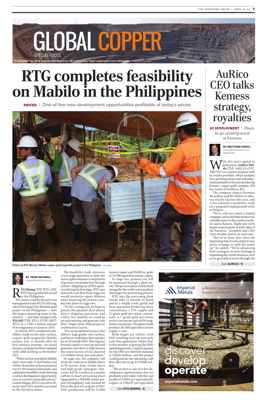 The Northern Miner Preview Pages