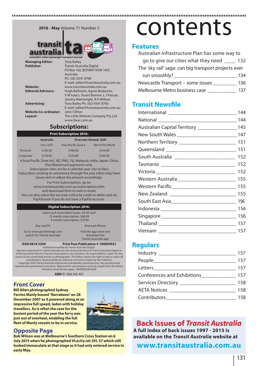 Transit Australia Preview Pages
