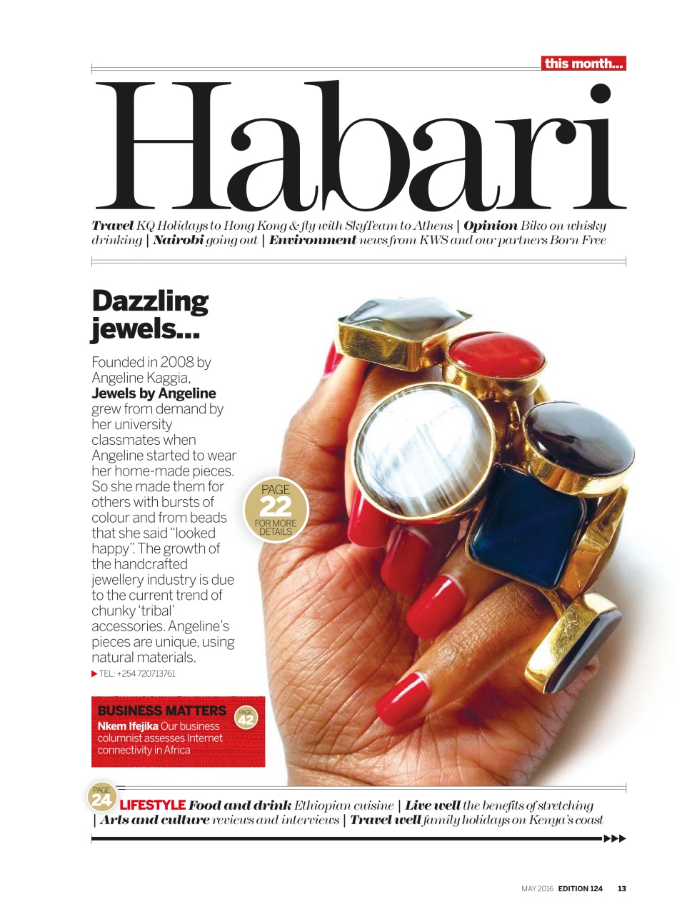 MSAFIRI – Kenya Airways Inflight Preview Pages