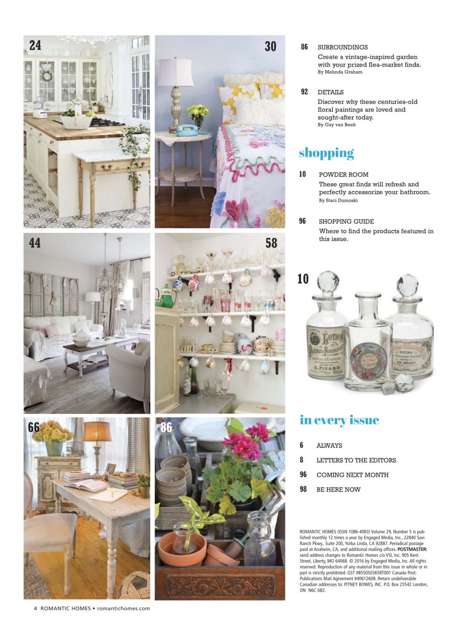 Romantic Homes Preview Pages