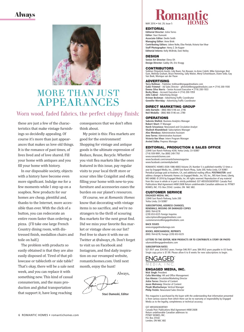 Romantic Homes Preview Pages