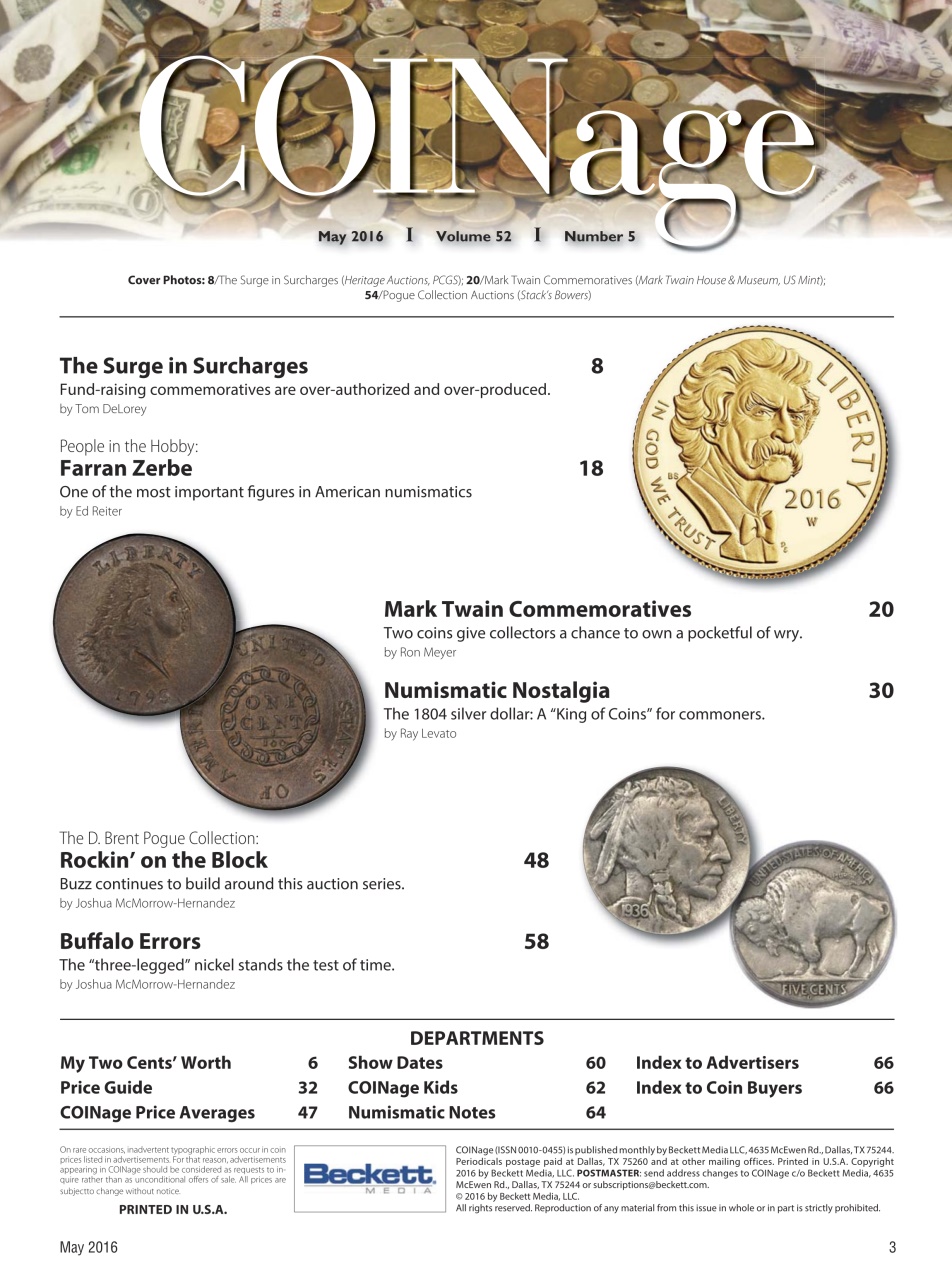 COINage Magazine Preview Pages