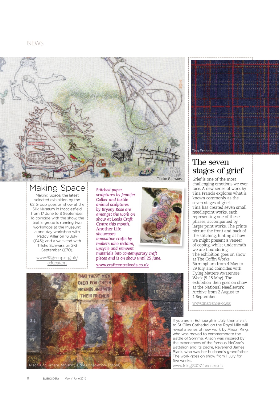 Embroidery Magazine Preview Pages