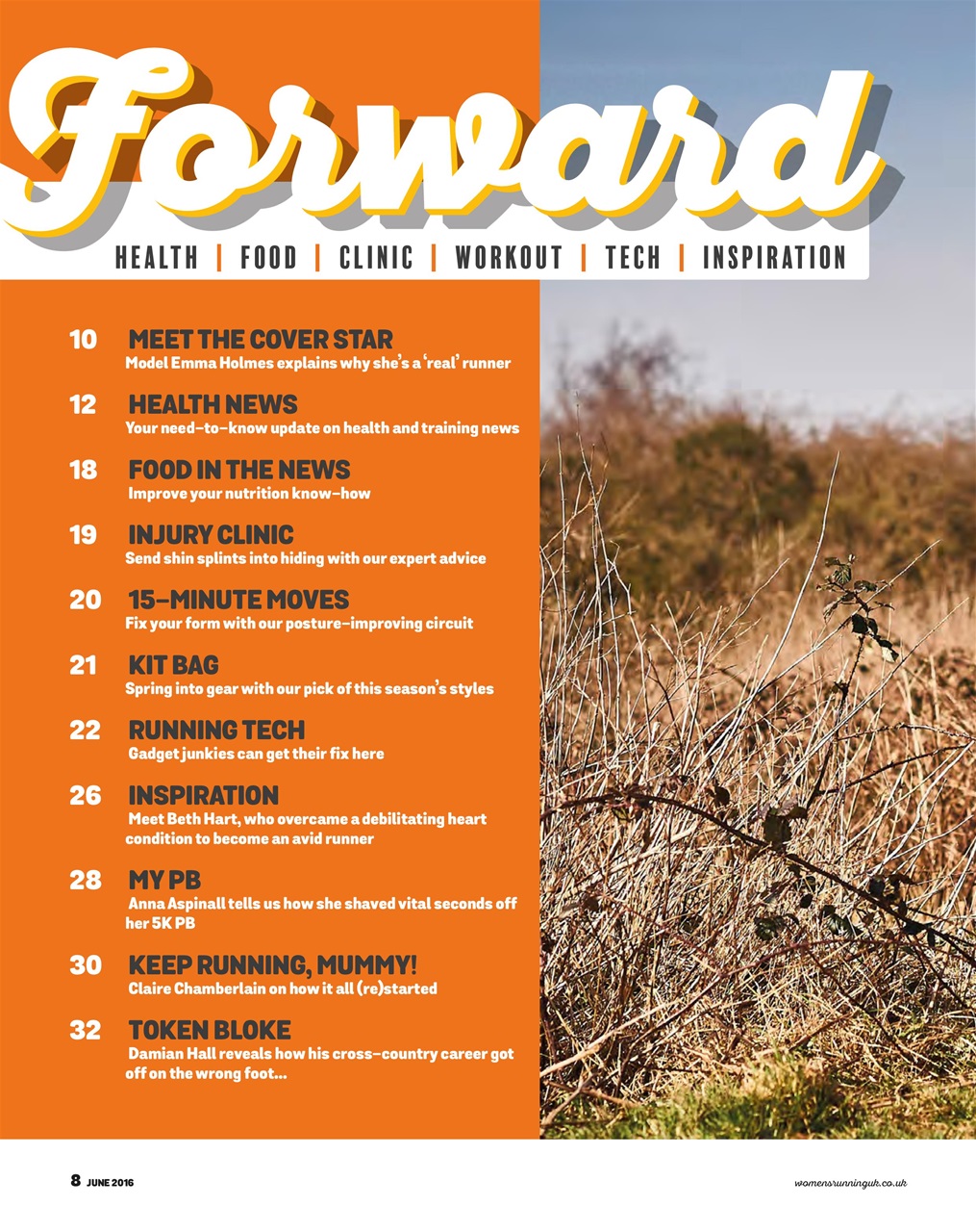 Women’s Running Preview Pages