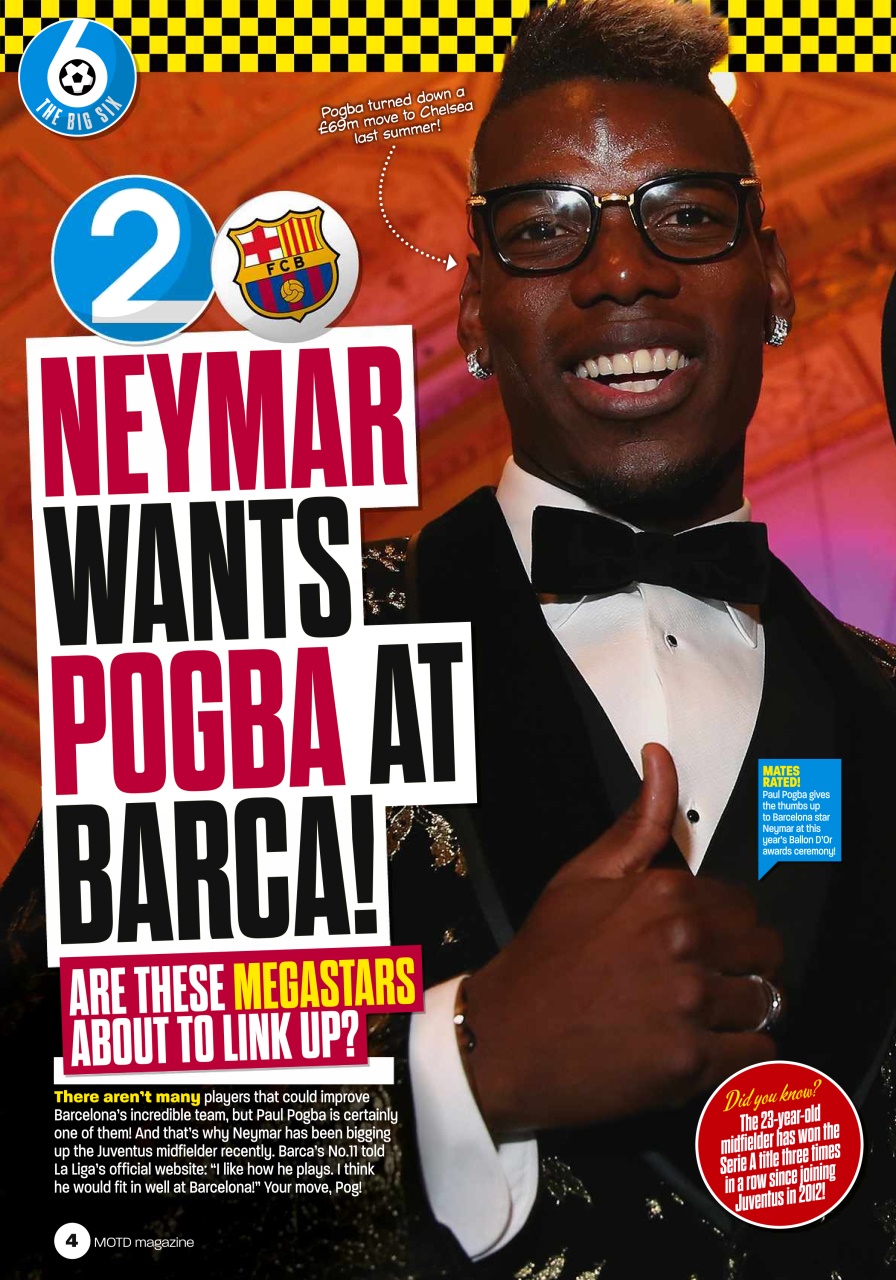Match of the Day Preview Pages