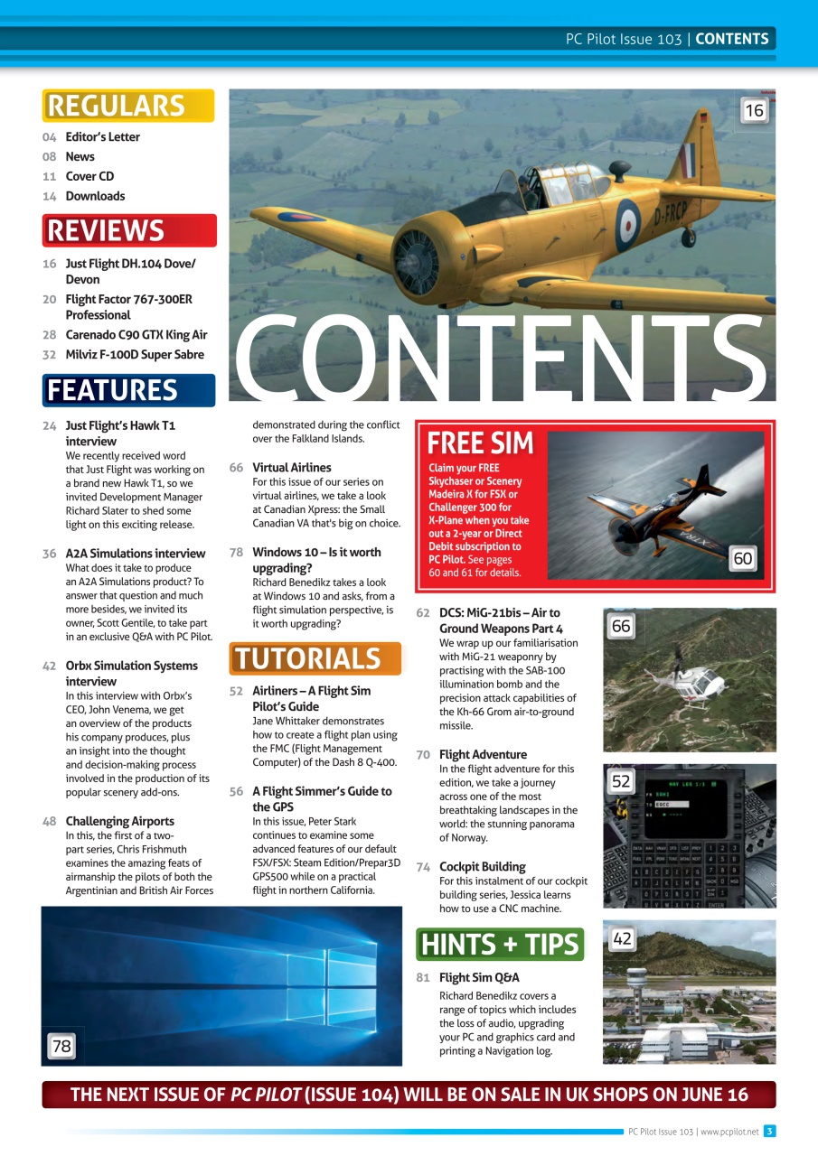 PC Pilot Preview Pages