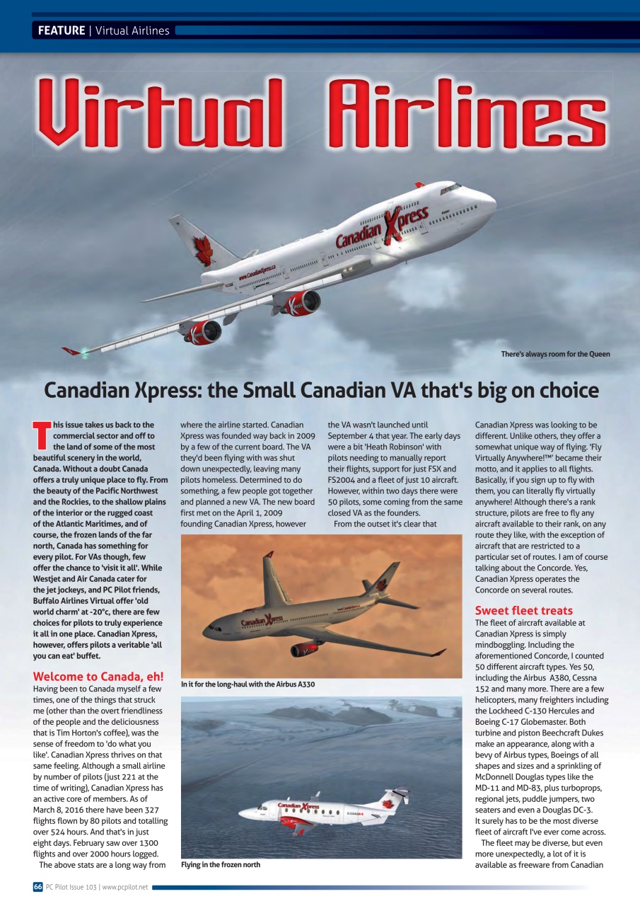 PC Pilot Preview Pages