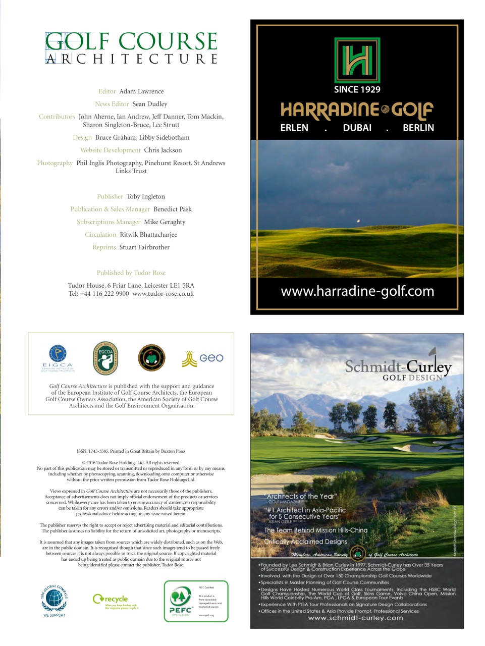 Golf Course Architecture Preview Pages