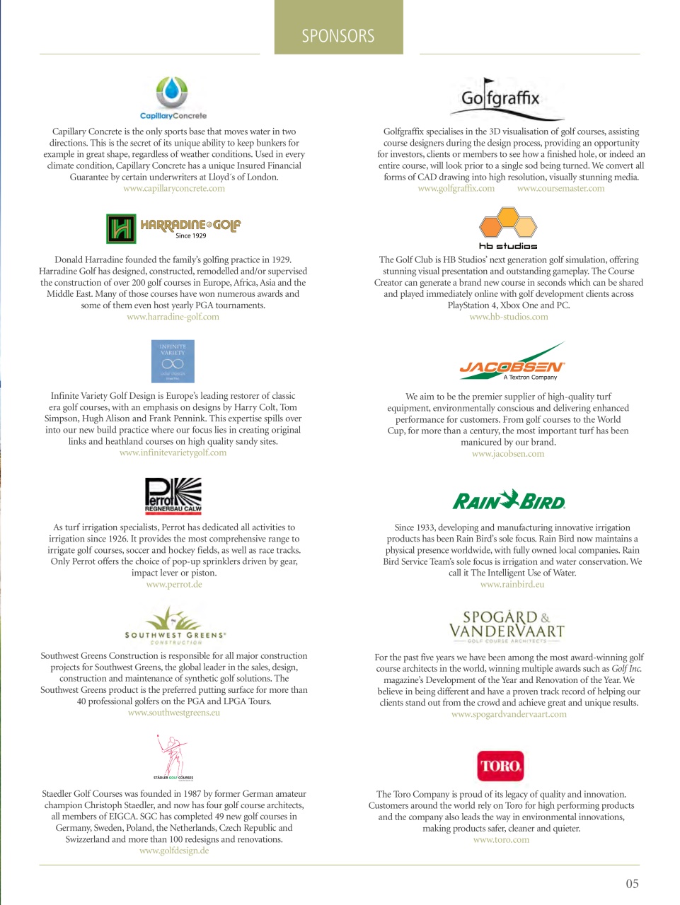 Golf Course Architecture Preview Pages