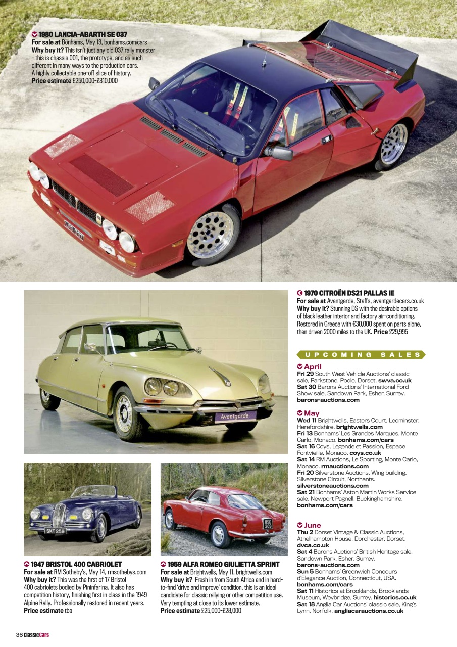 Classic Cars Preview Pages