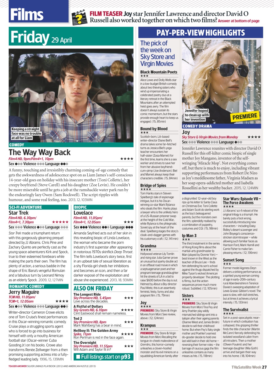 TV & Satellite Week Preview Pages