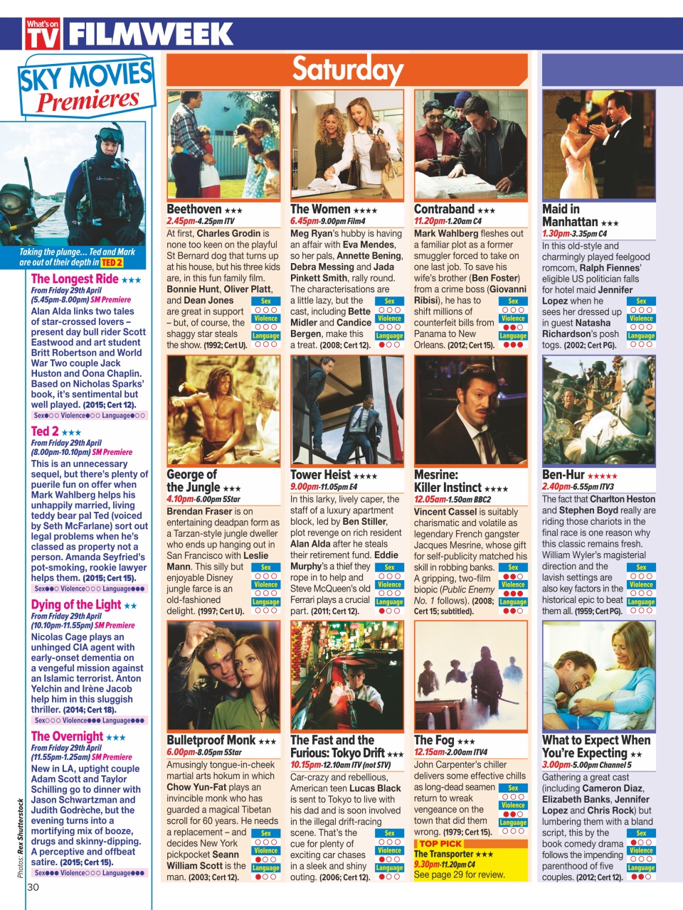 What's on TV Preview Pages