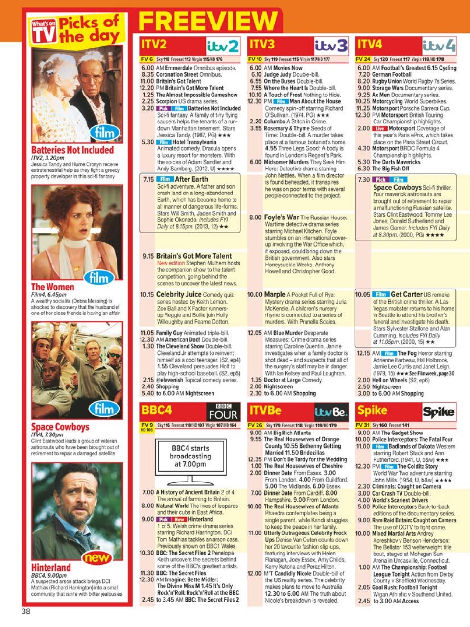 What's on TV Preview Pages
