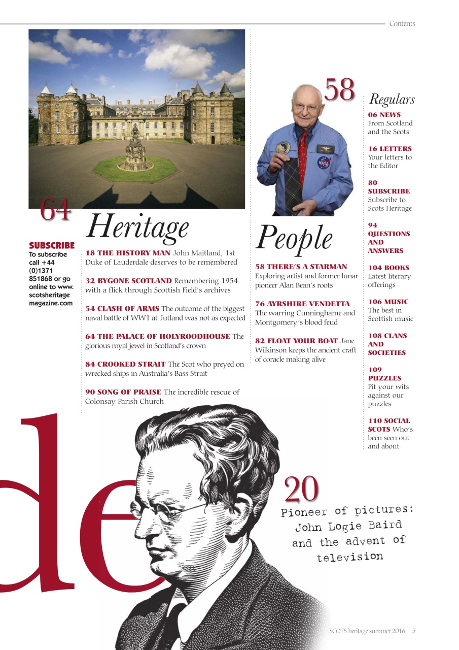 Scots Heritage Magazine Preview Pages