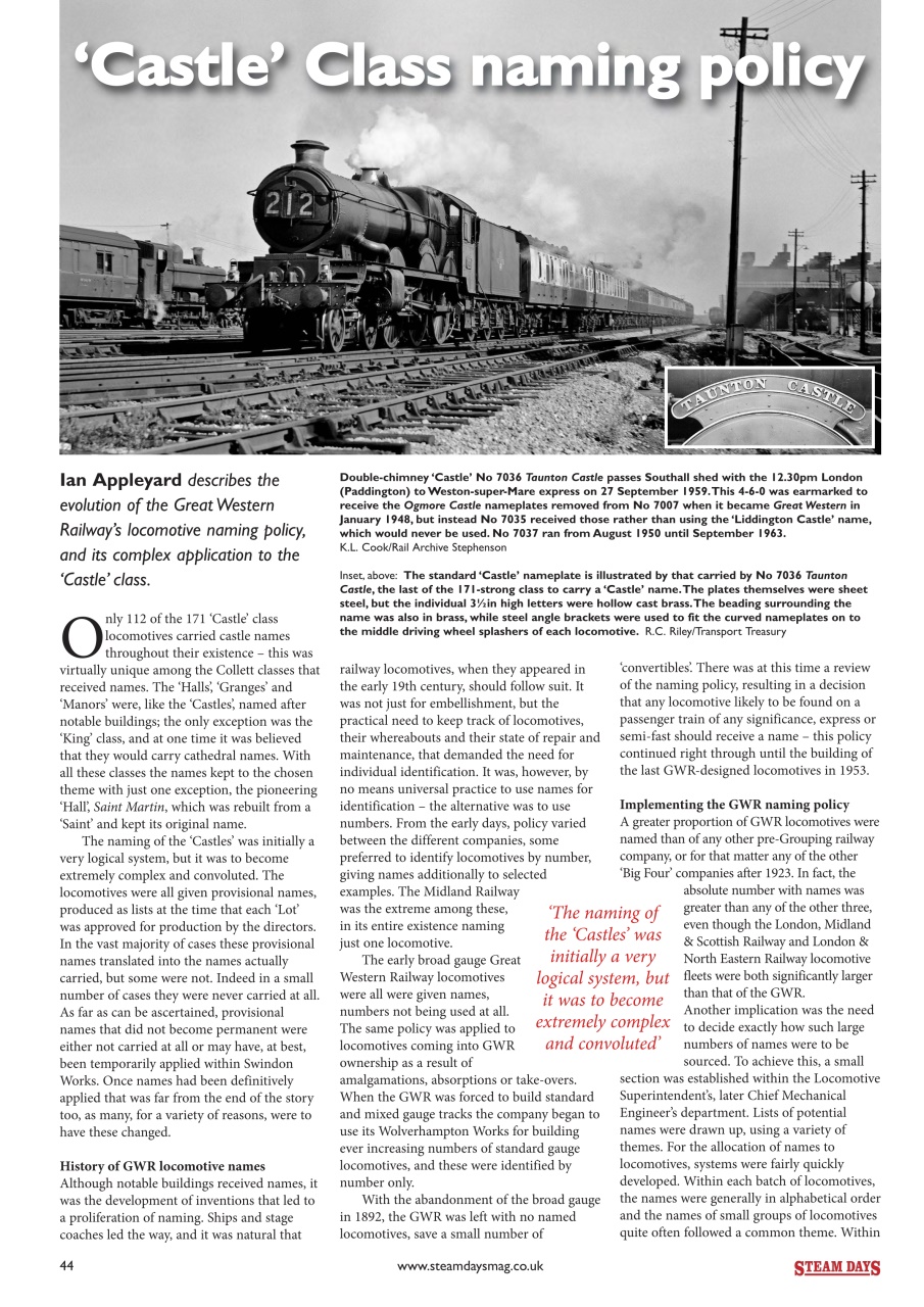 Steam Days Preview Pages