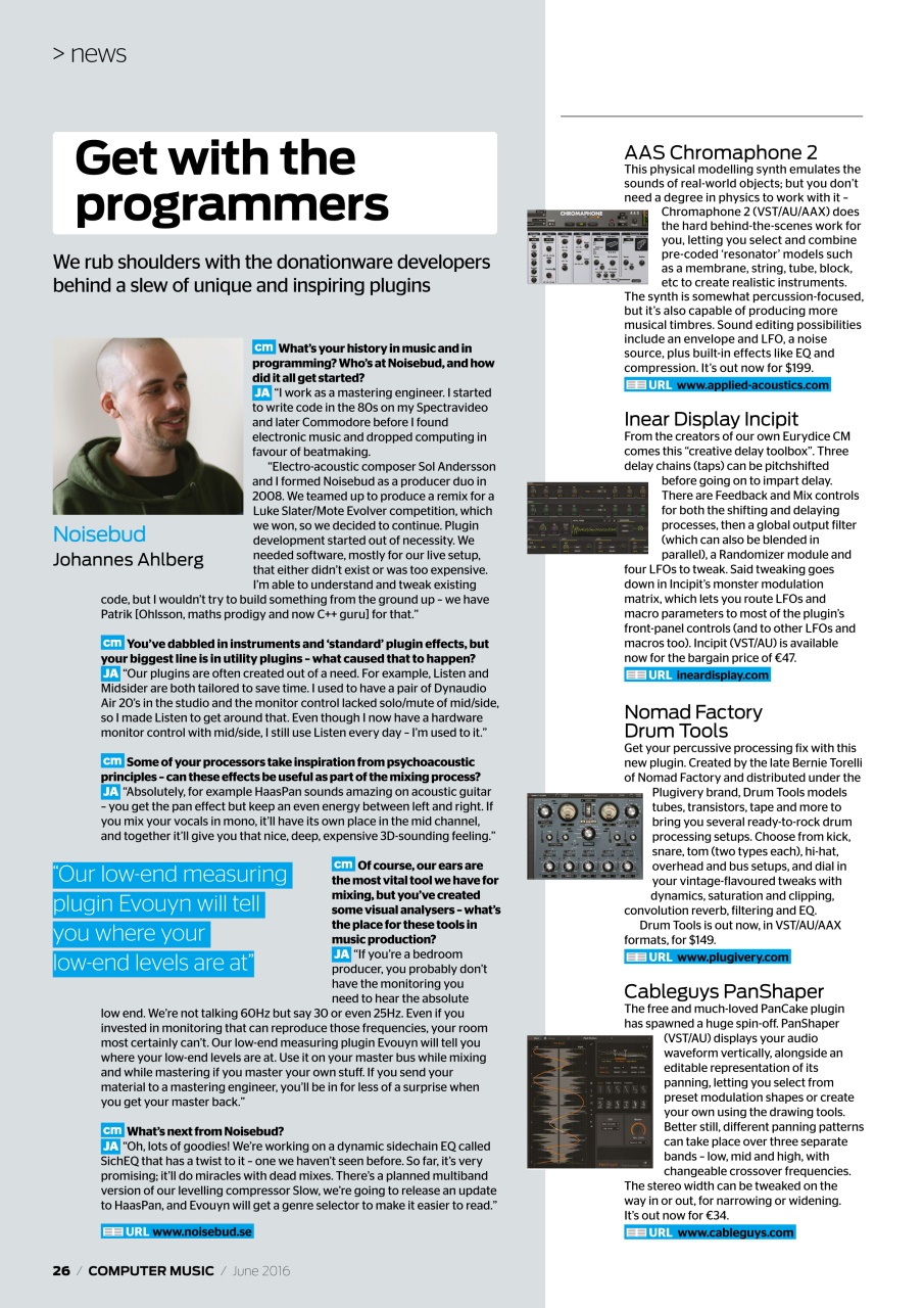 Computer Music Preview Pages