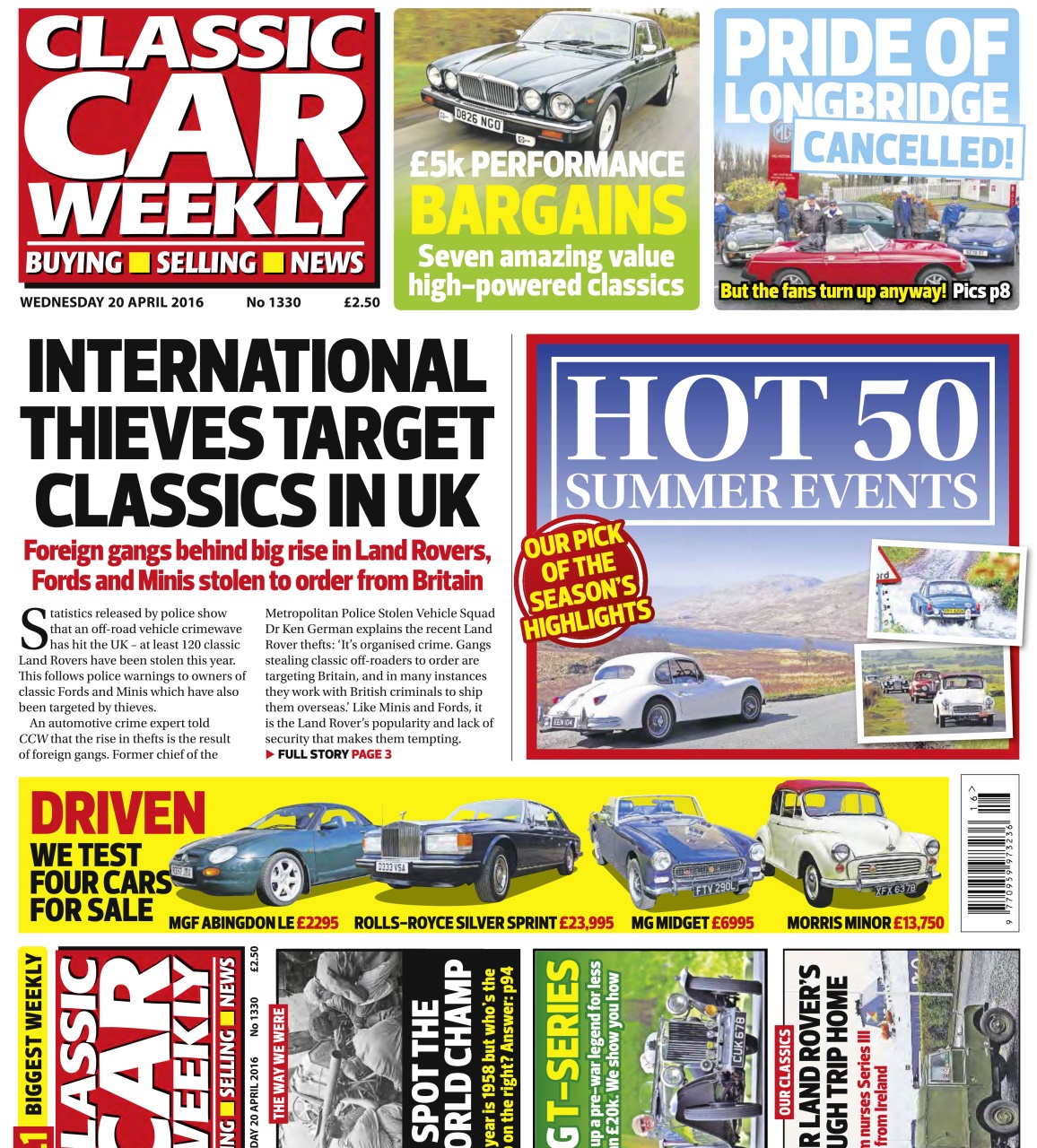 Classic Car Weekly Preview Pages