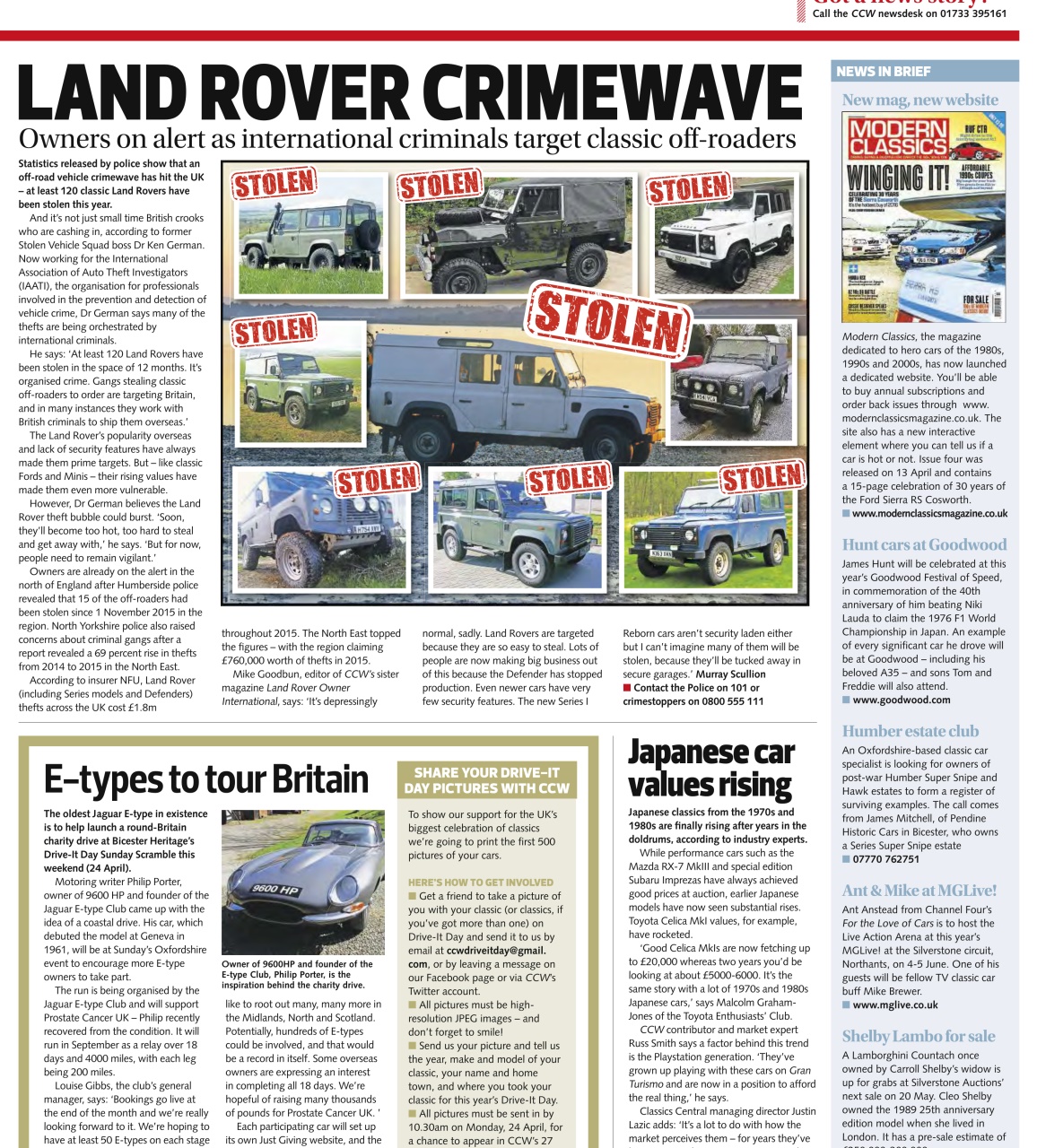 Classic Car Weekly Preview Pages