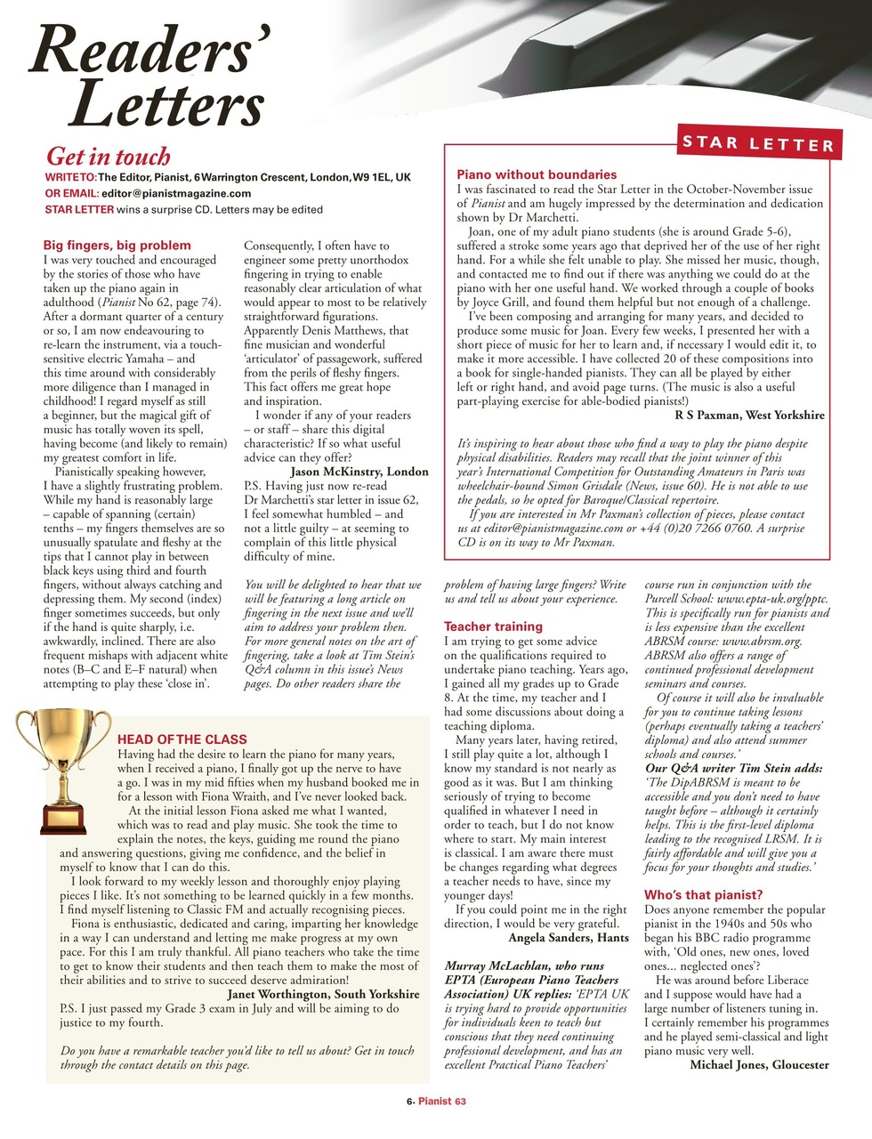 Pianist Preview Pages