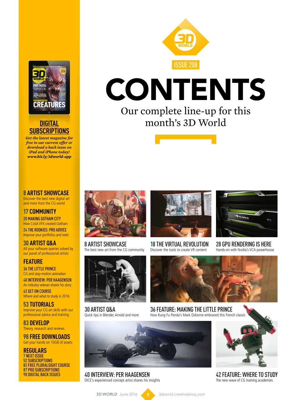 3D World Preview Pages