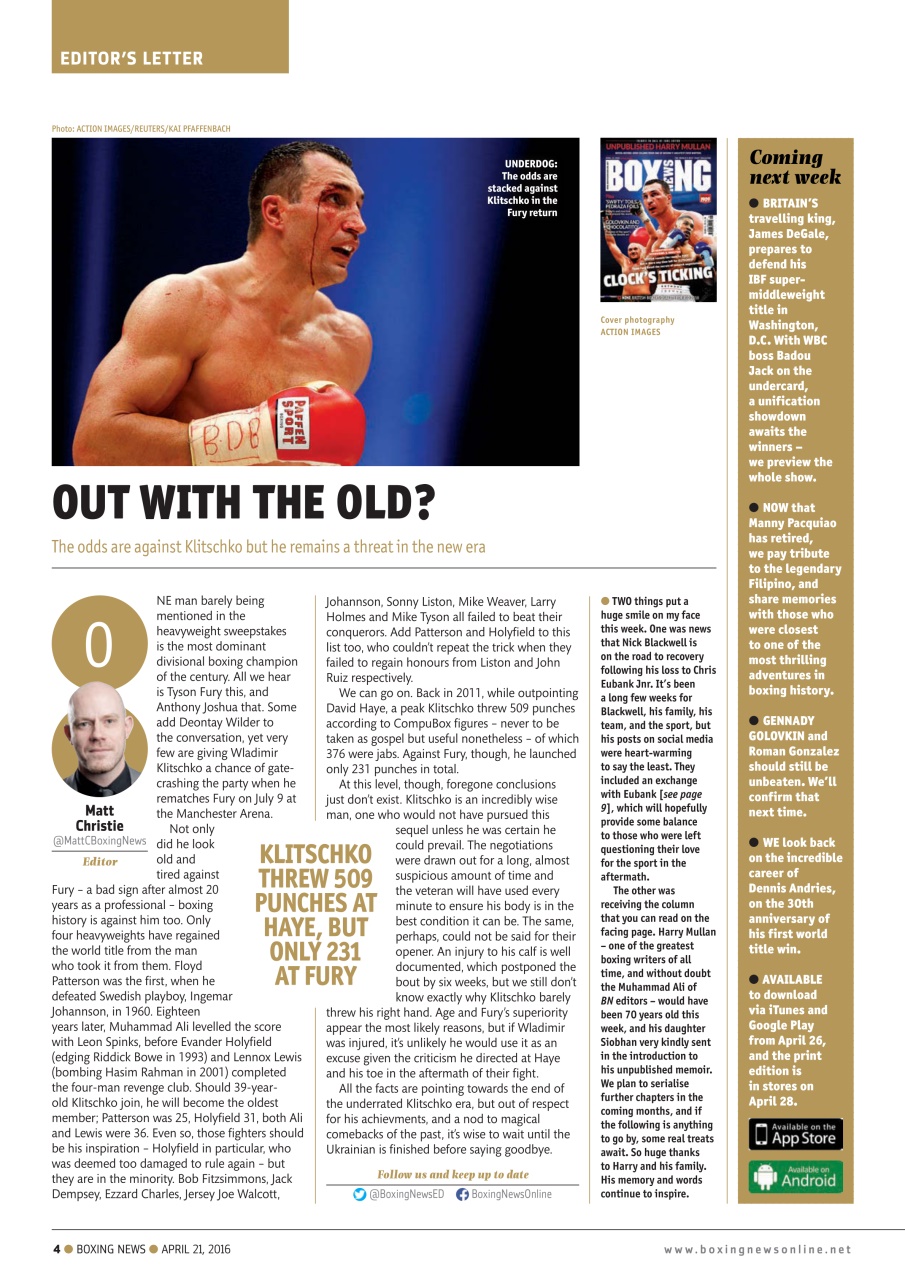 Boxing News Preview Pages