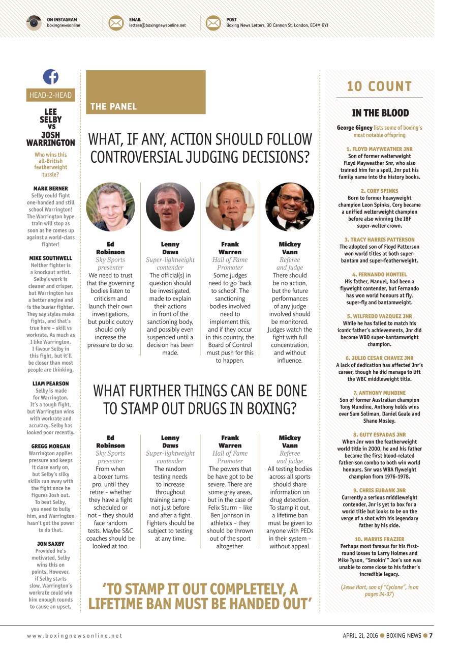 Boxing News Preview Pages