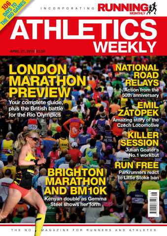 AW – Athletics Weekly Magazine issue 21/04/2016