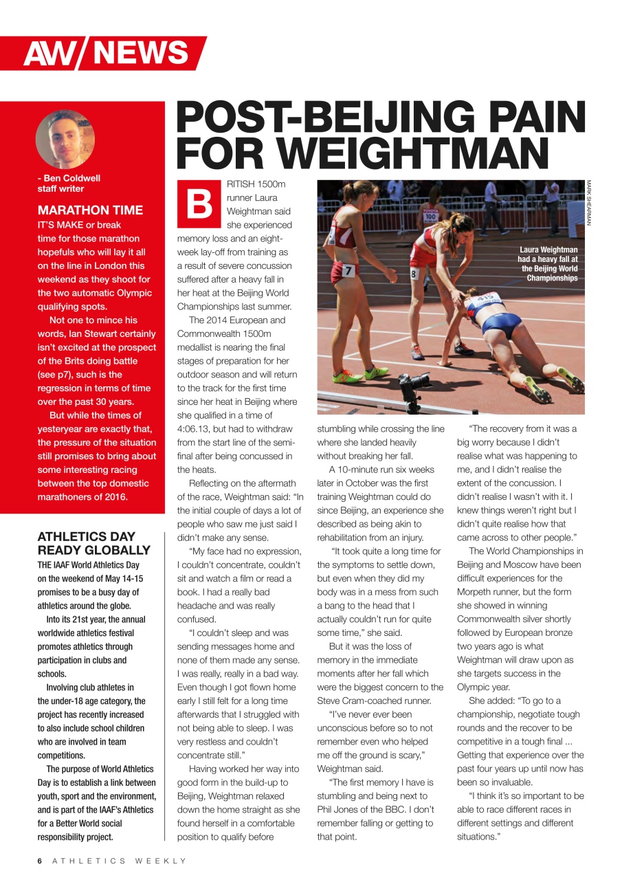 AW – Athletics Weekly Magazine Preview Pages