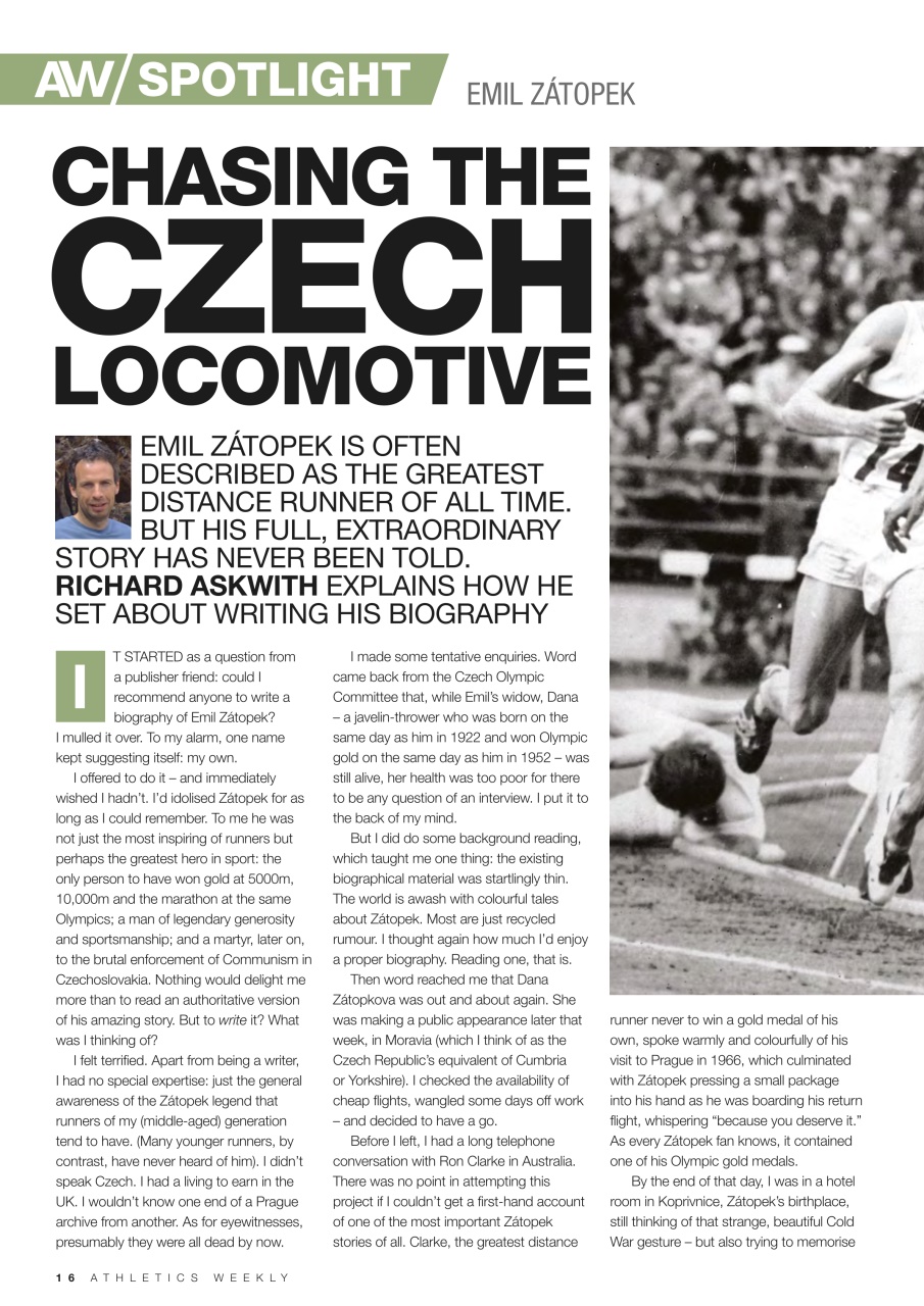 AW – Athletics Weekly Magazine Preview Pages