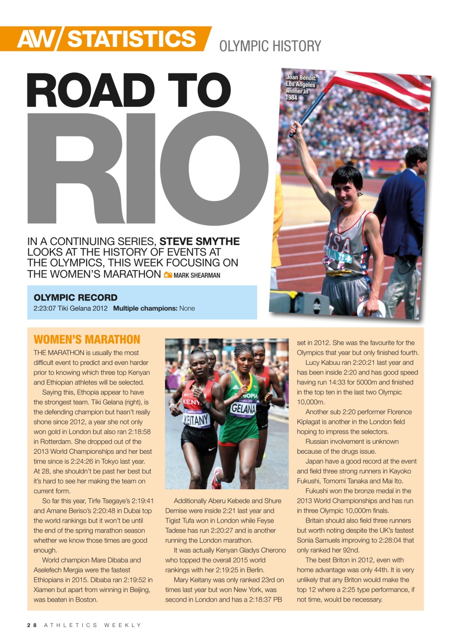 AW – Athletics Weekly Magazine Preview Pages