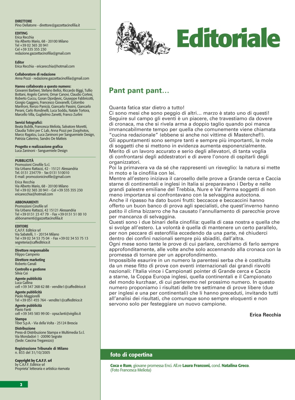 La Gazzetta Della Cinofilia Venatoria Preview Pages