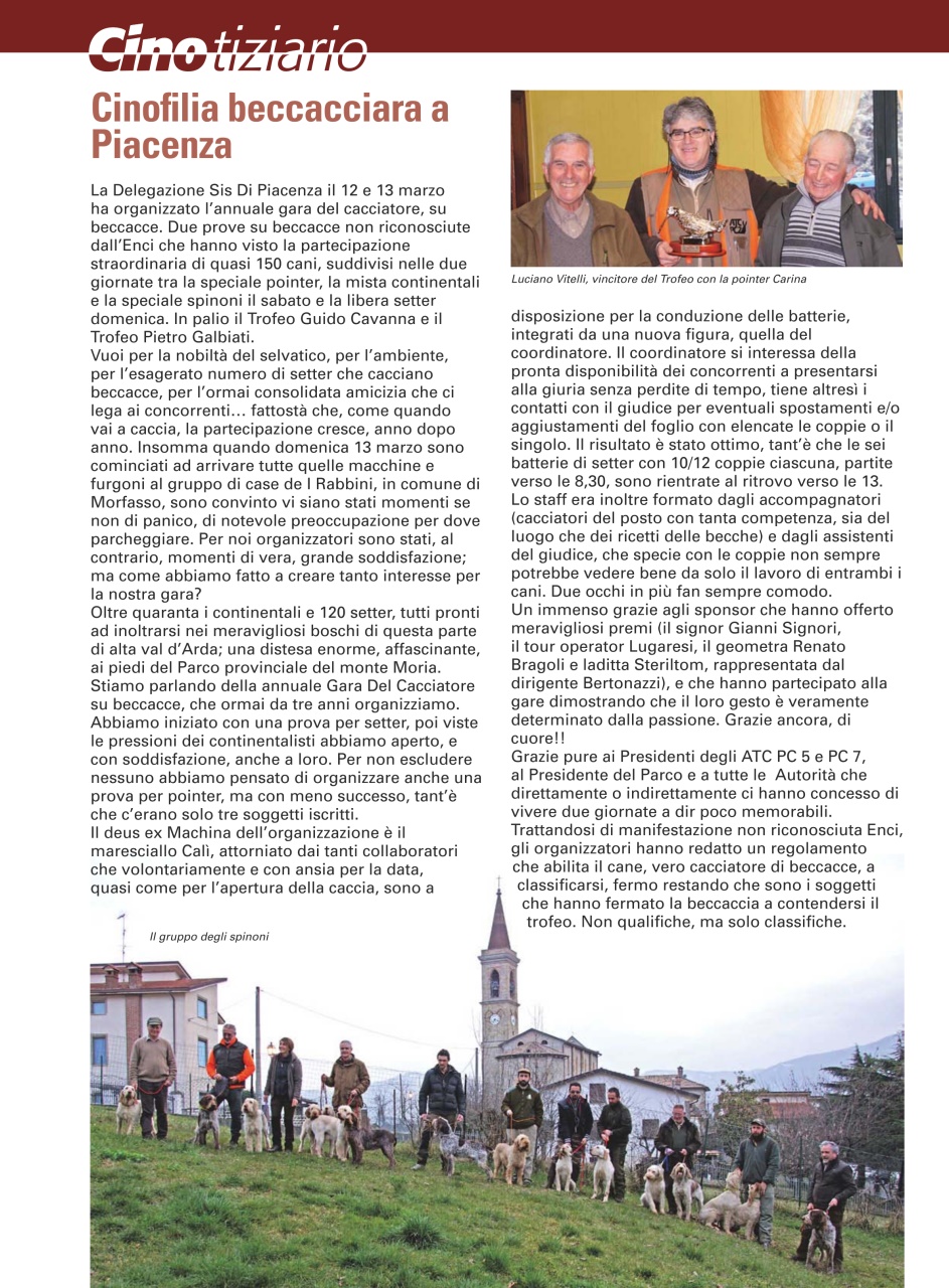 La Gazzetta Della Cinofilia Venatoria Preview Pages
