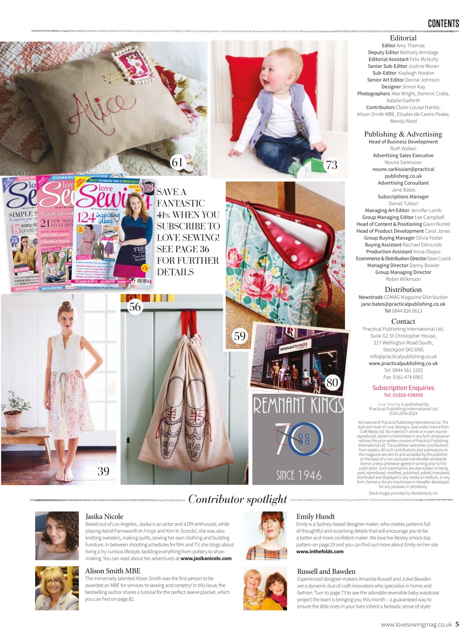 Love Sewing Preview Pages