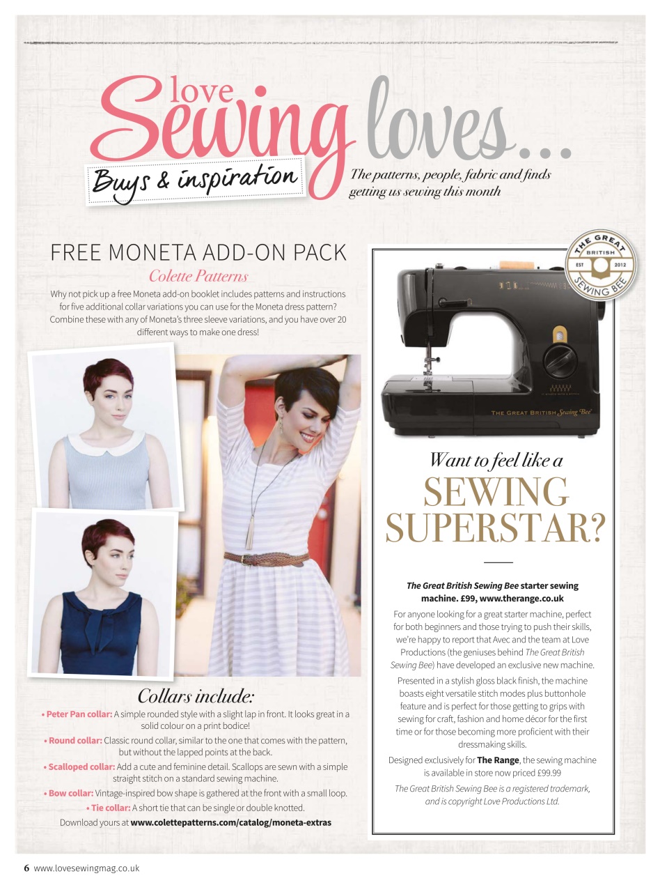 Love Sewing Preview Pages