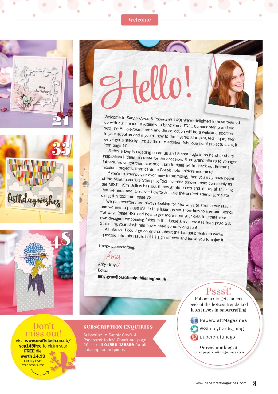 Simply Cards & Papercraft Preview Pages
