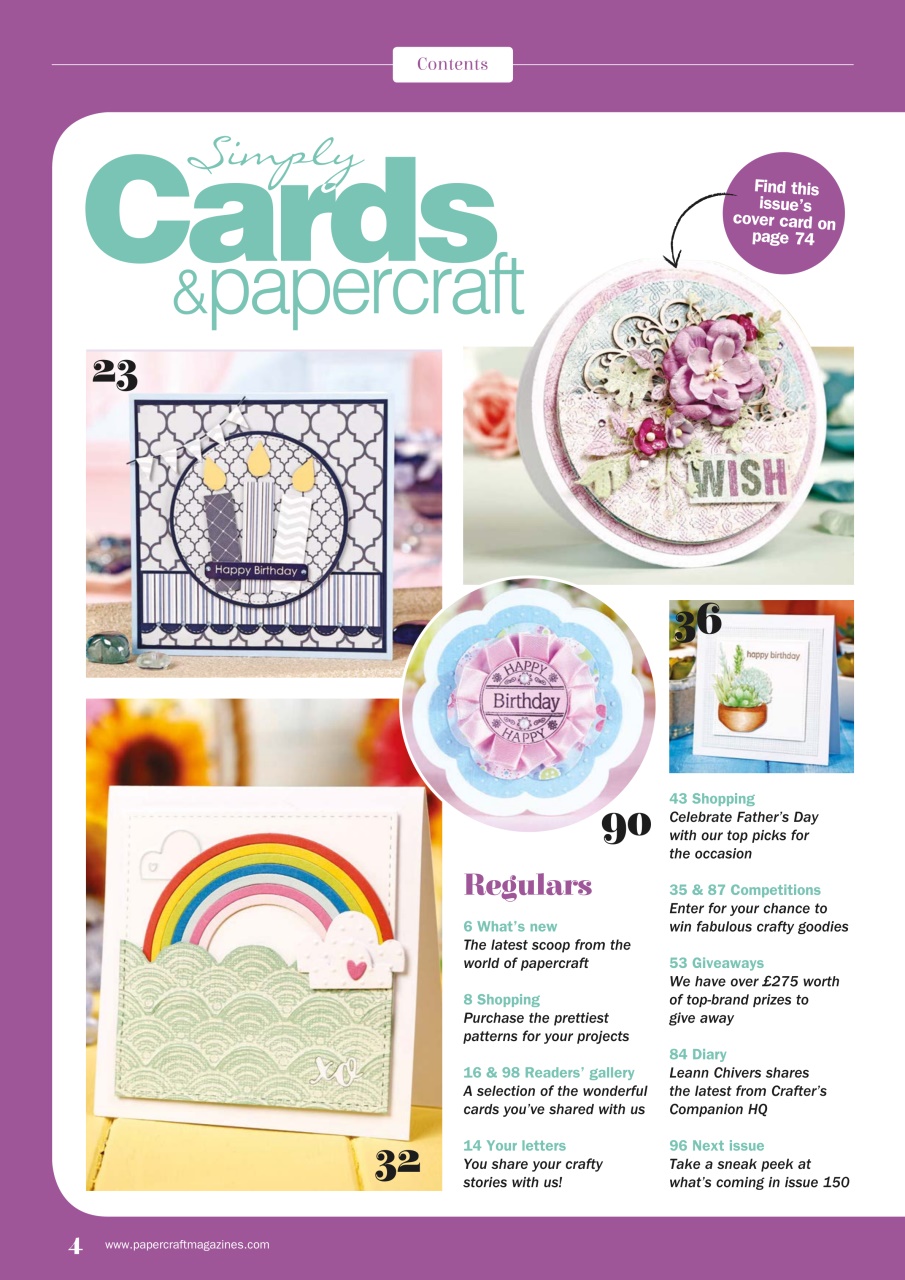 Simply Cards & Papercraft Preview Pages