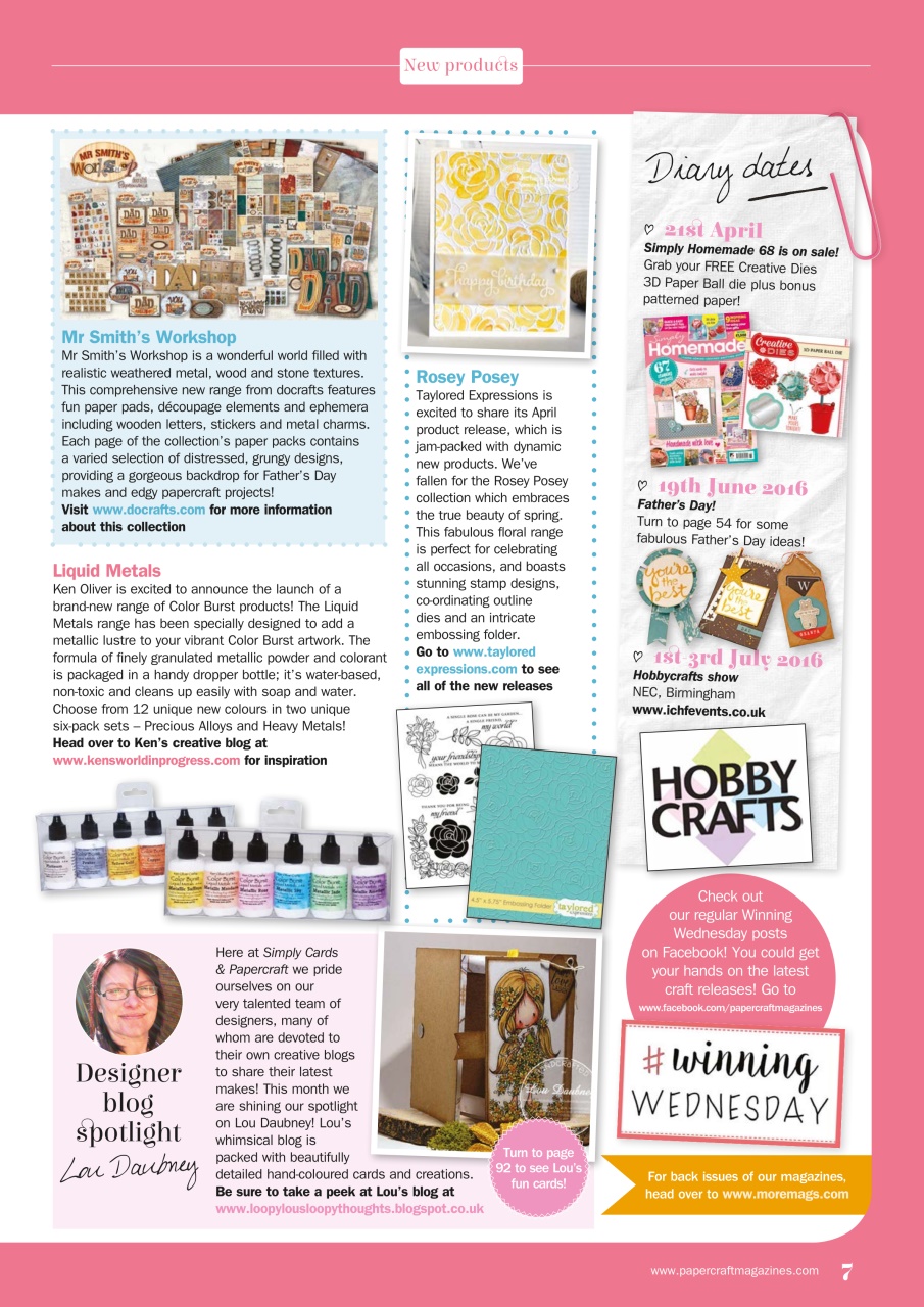 Simply Cards & Papercraft Preview Pages