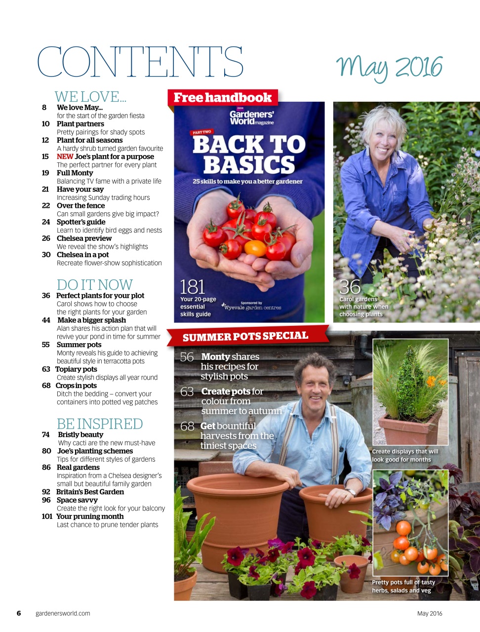 BBC Gardeners’ World Magazine Preview Pages