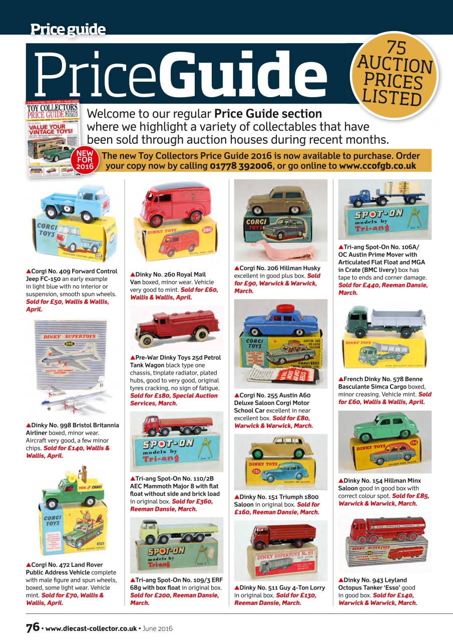 Diecast Collector Preview Pages