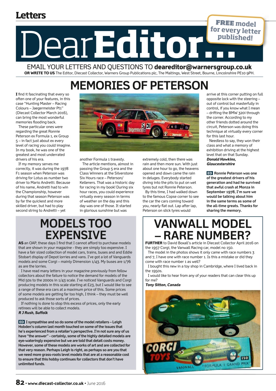 Diecast Collector Preview Pages