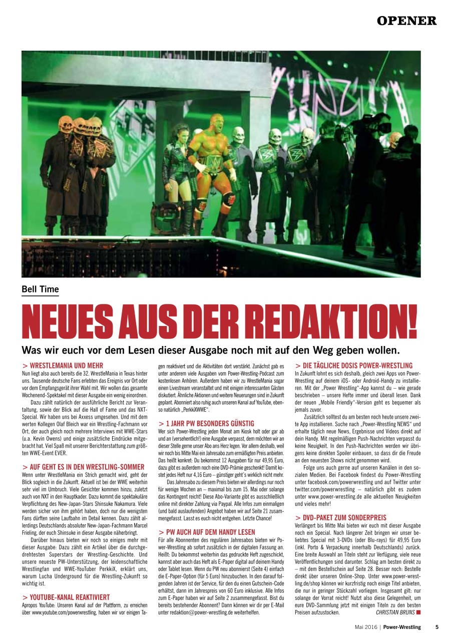 Power-Wrestling Preview Pages
