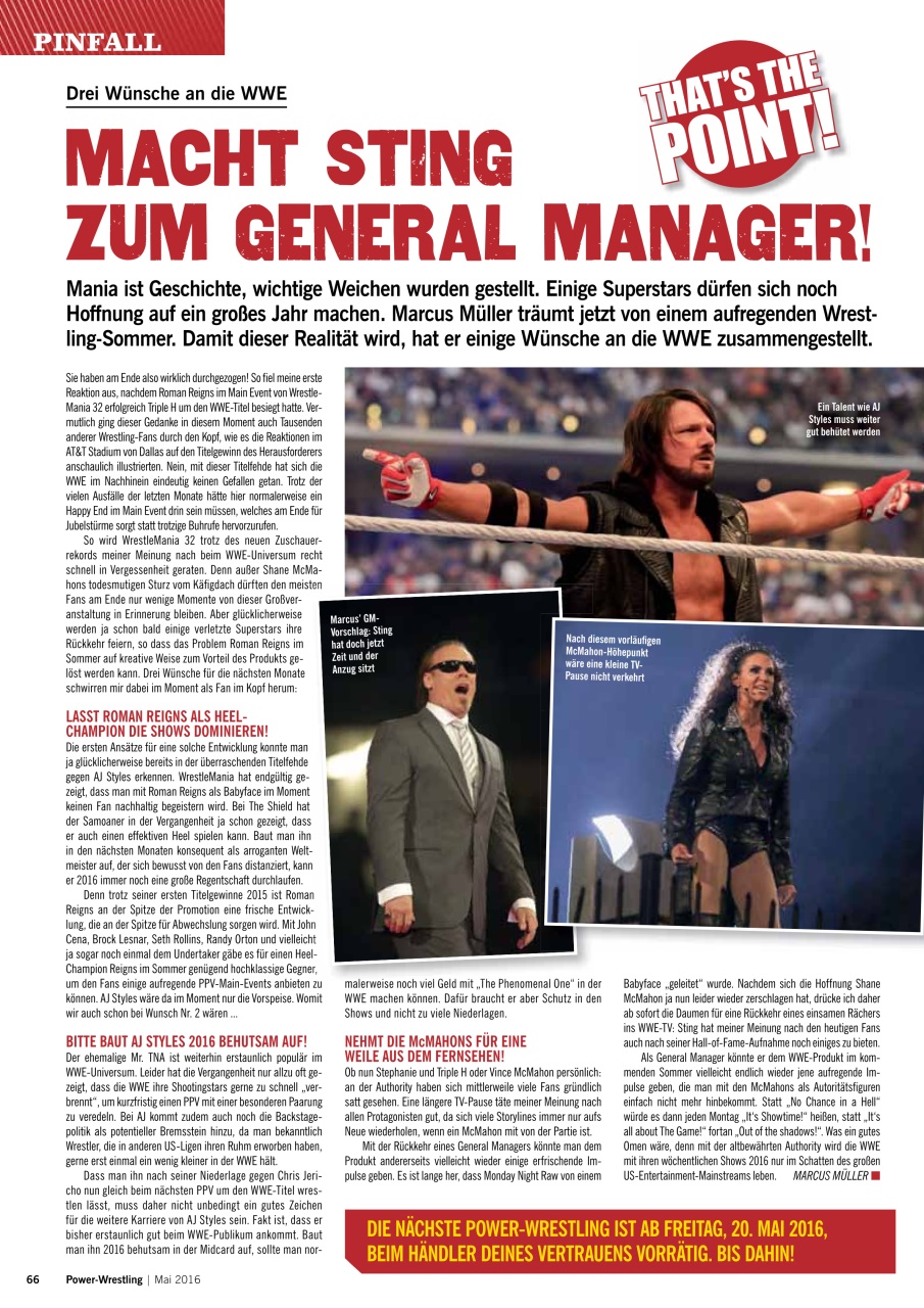 Power-Wrestling Preview Pages