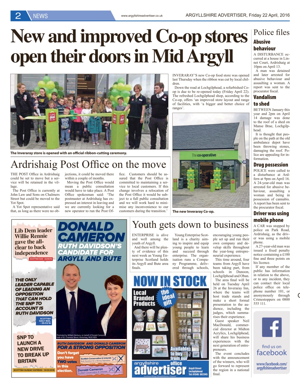 Argyllshire Advertiser Preview Pages