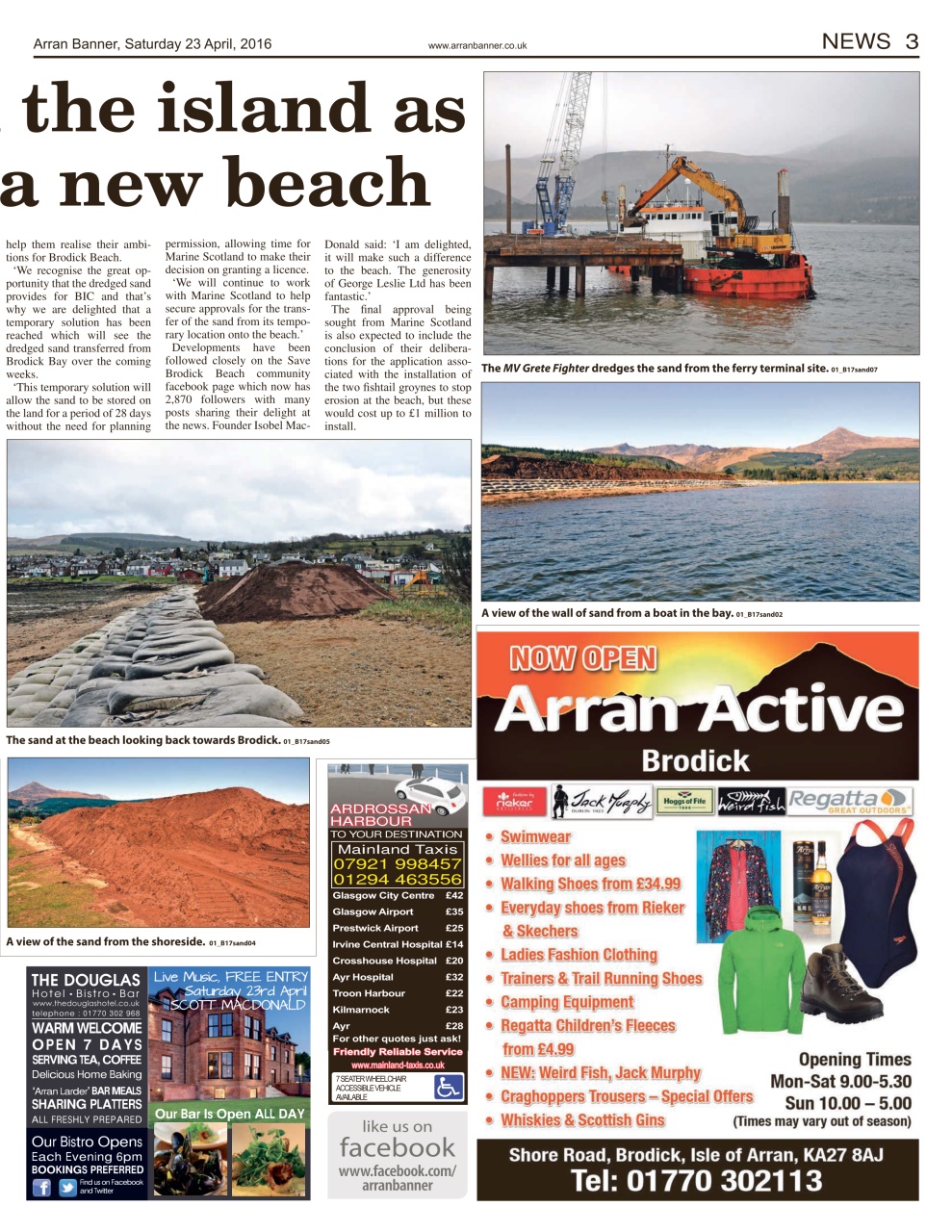 Arran Banner Preview Pages