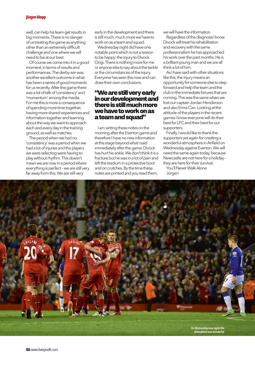 Liverpool FC Programmes Preview Pages